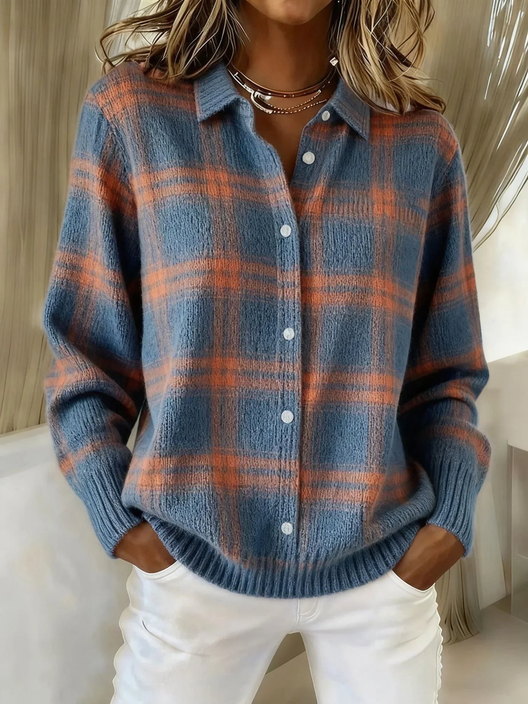 Victoria™ Retro Plaid Sweater