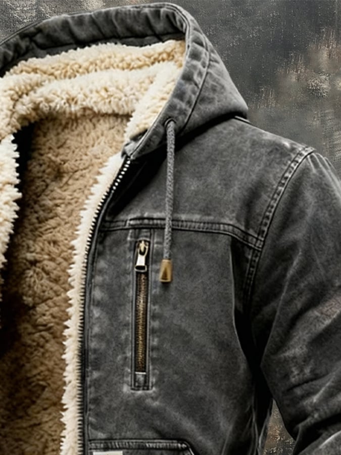 Marco™ | The Vintage Sherpa-Lined Leather Jacket