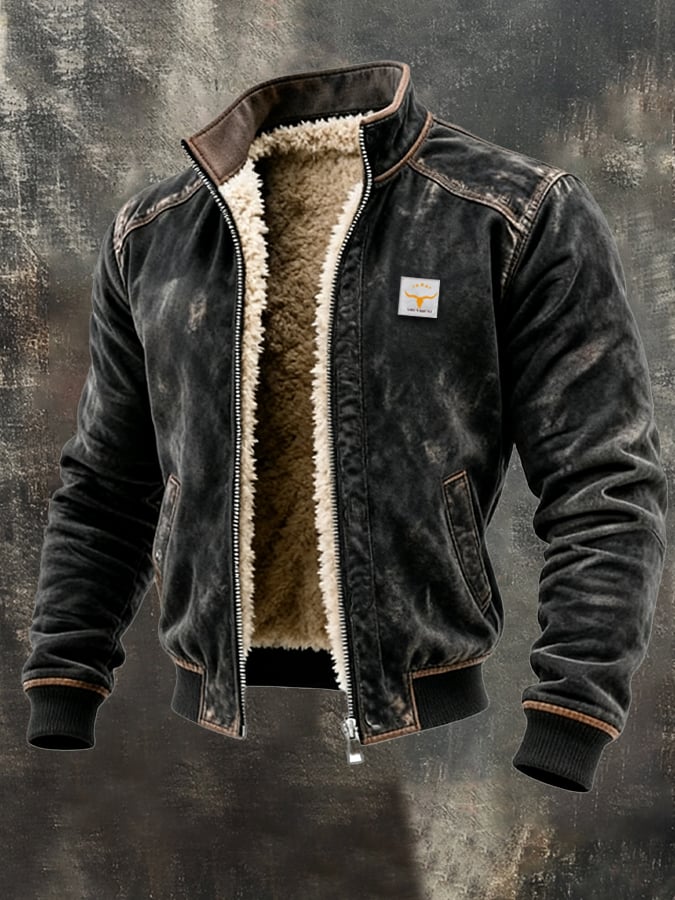 Riccardo™ Thermal Leather-Effect Jacket