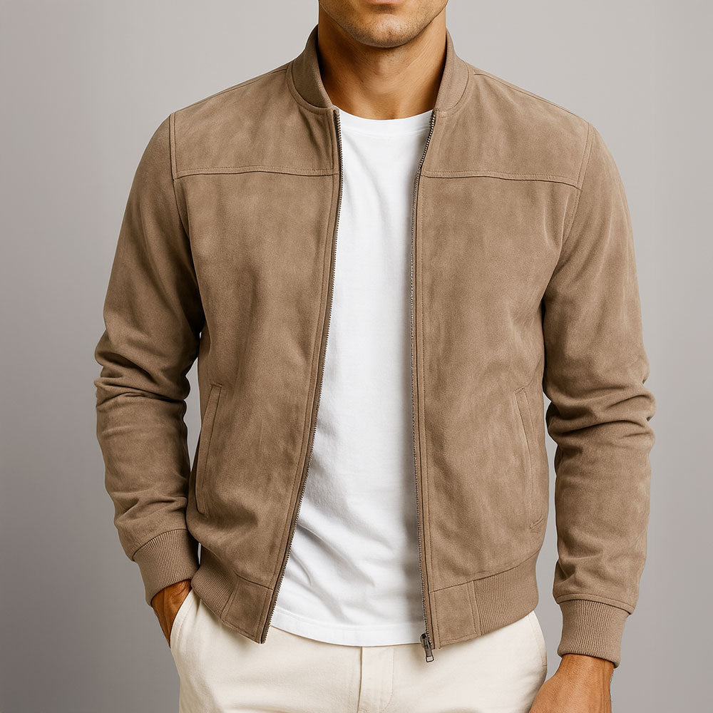 Elias™ Suede Bomber Jacket