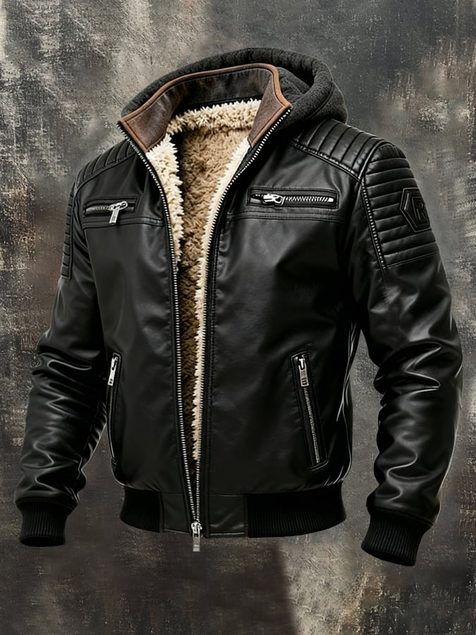 Graziano™ | The Sherpa-Lined Leather Jacket