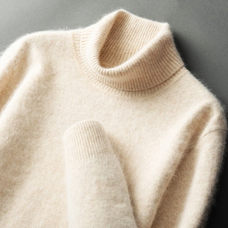 CloudSoft Warm Turtleneck Knit Sweater