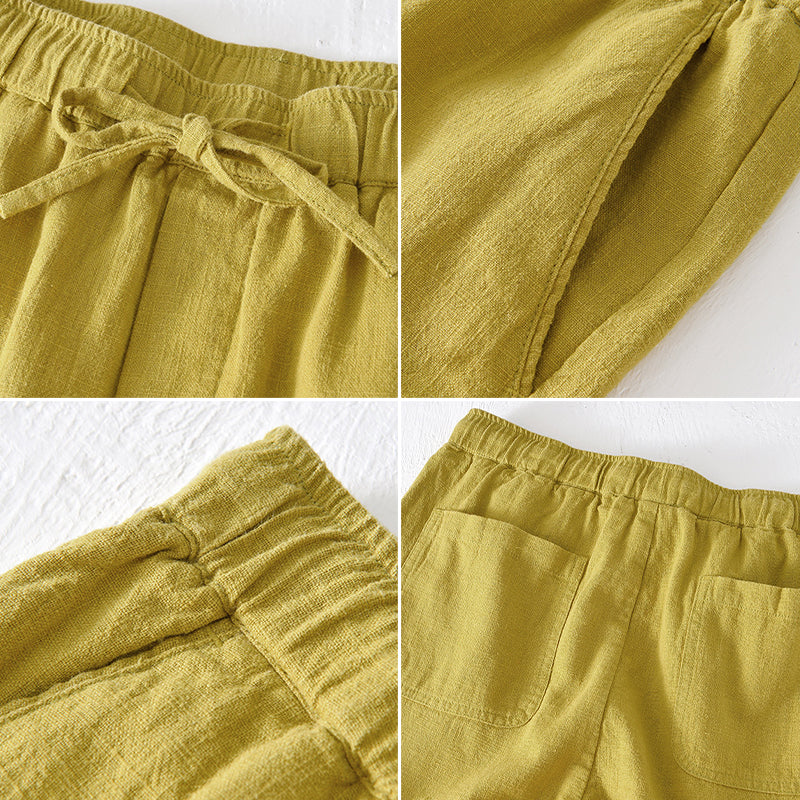 Lorenzo Vitali Ocean Breeze Linen Shorts