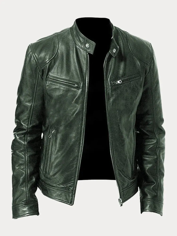 Derek | Sleek Leather Jacket