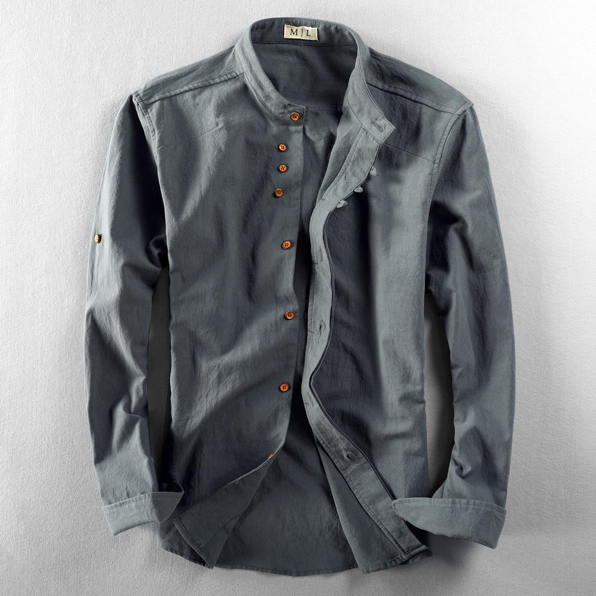 Leon | North™ Mandarin Collar Shirt