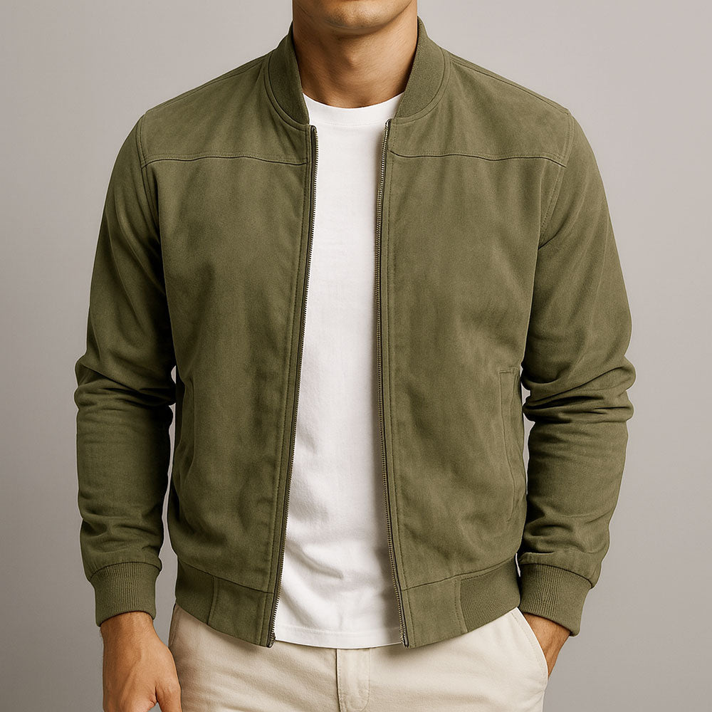 Elias™ Suede Bomber Jacket