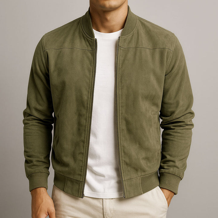 Elias™ Suede Bomber Jacket