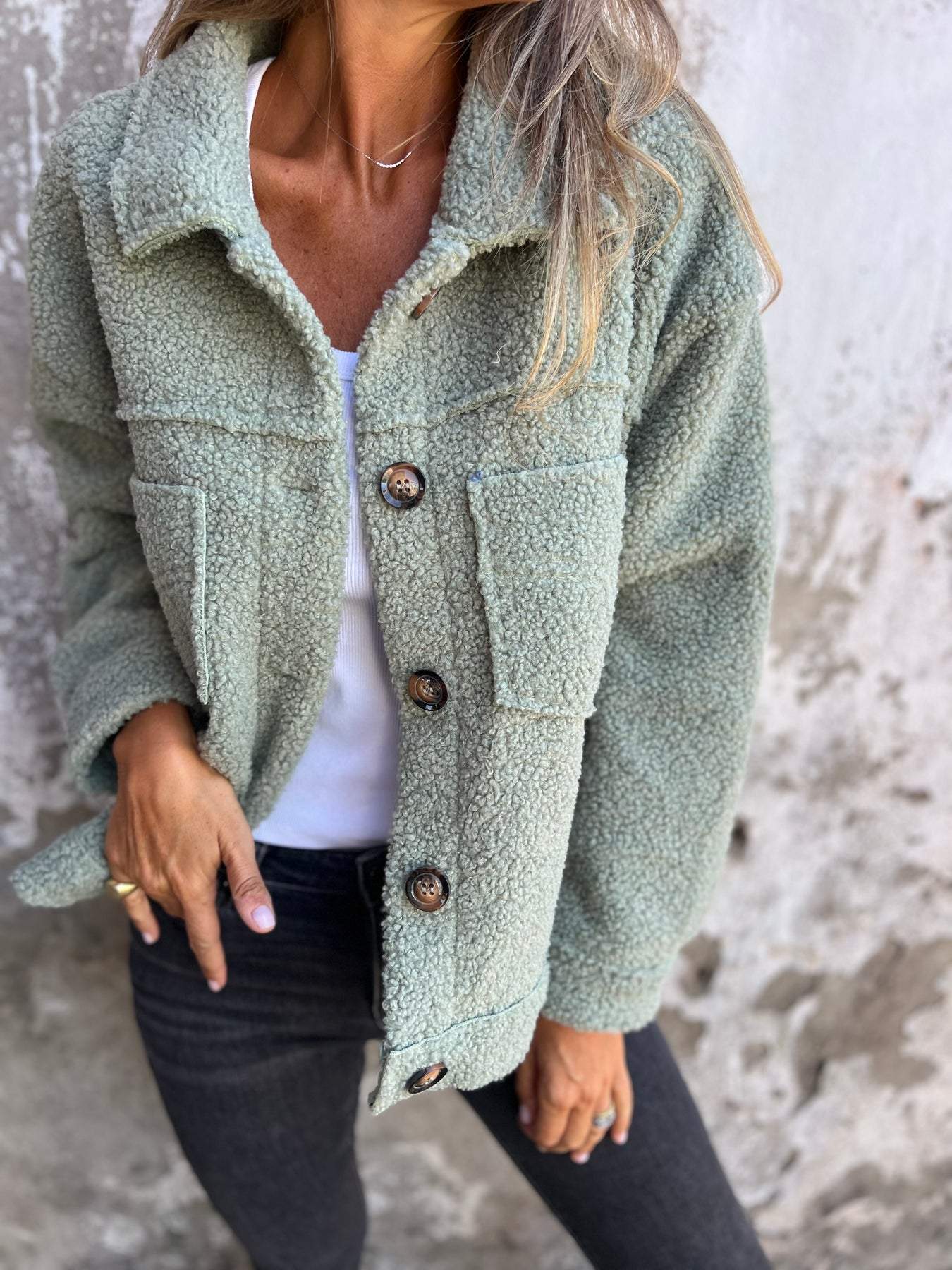 Margaret | Cozy Button Winter Jacket