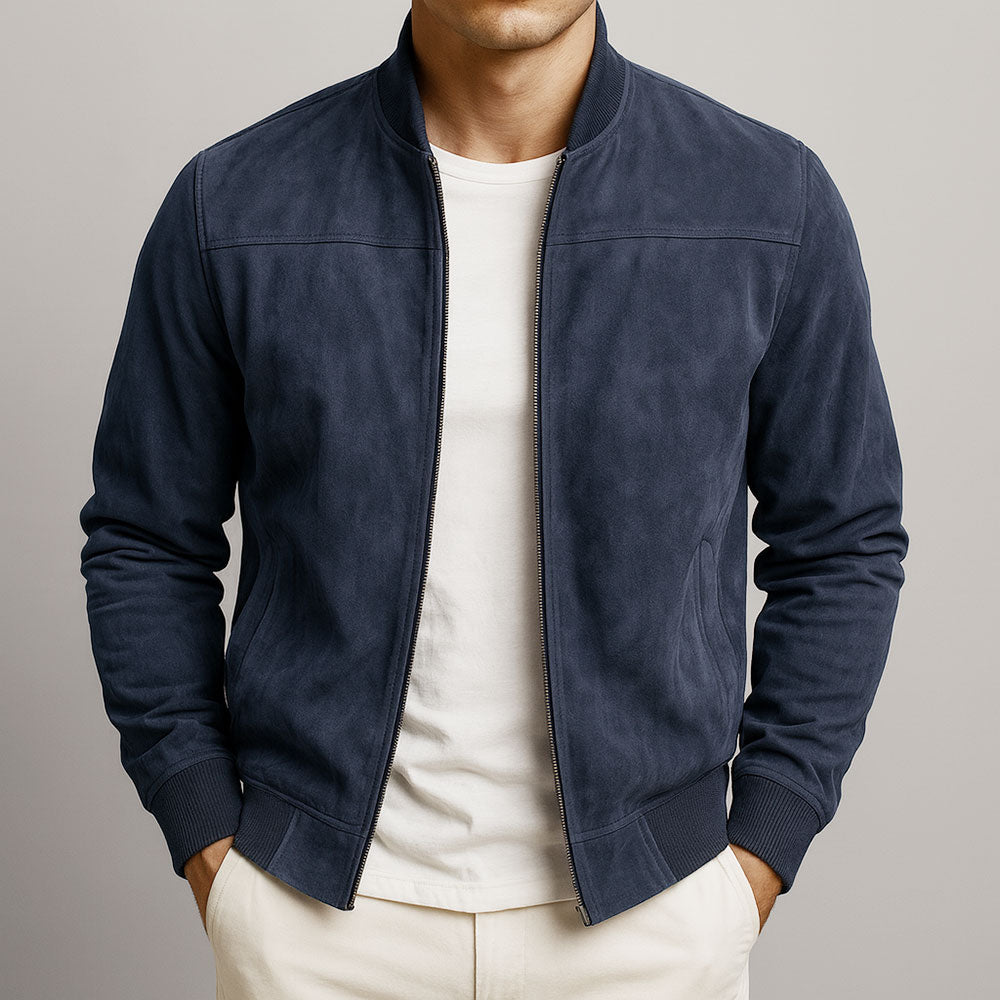 Elias™ Suede Bomber Jacket