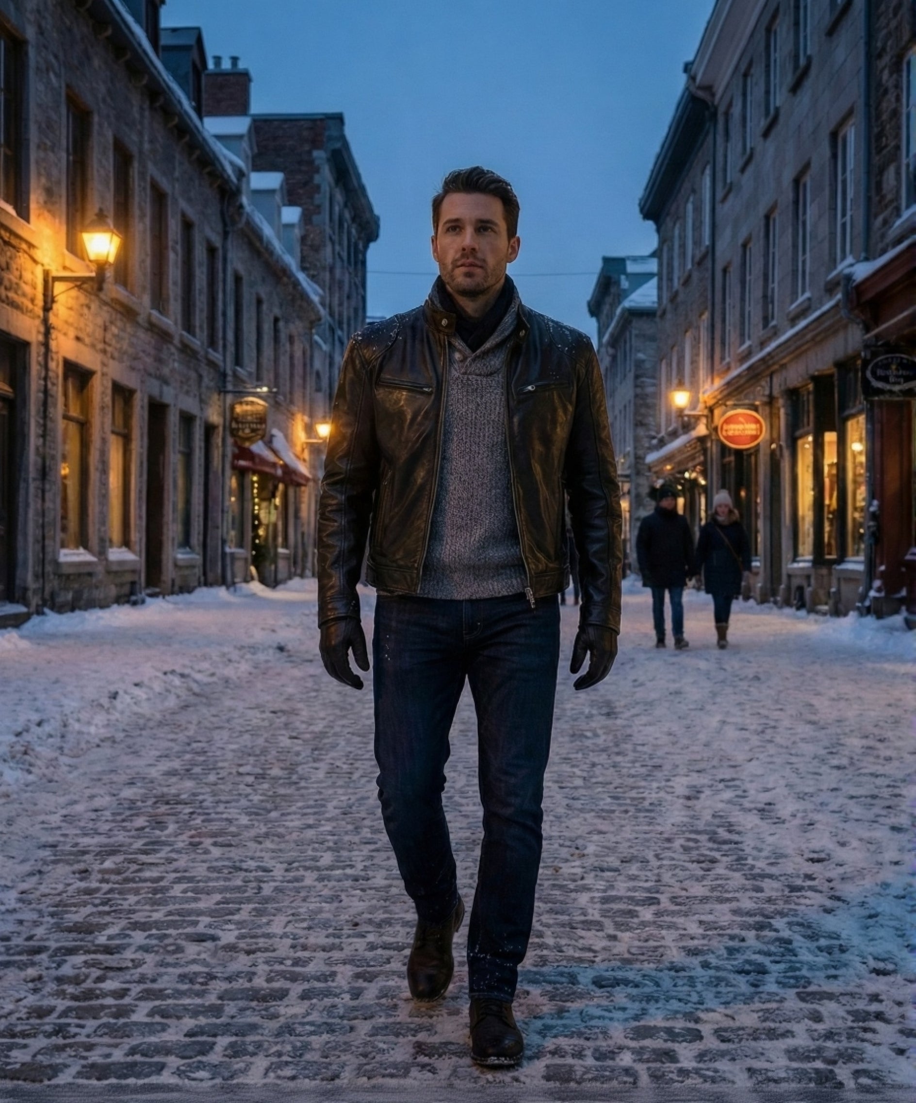 Derek | Sleek Leather Jacket