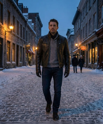 Derek | Sleek Leather Jacket