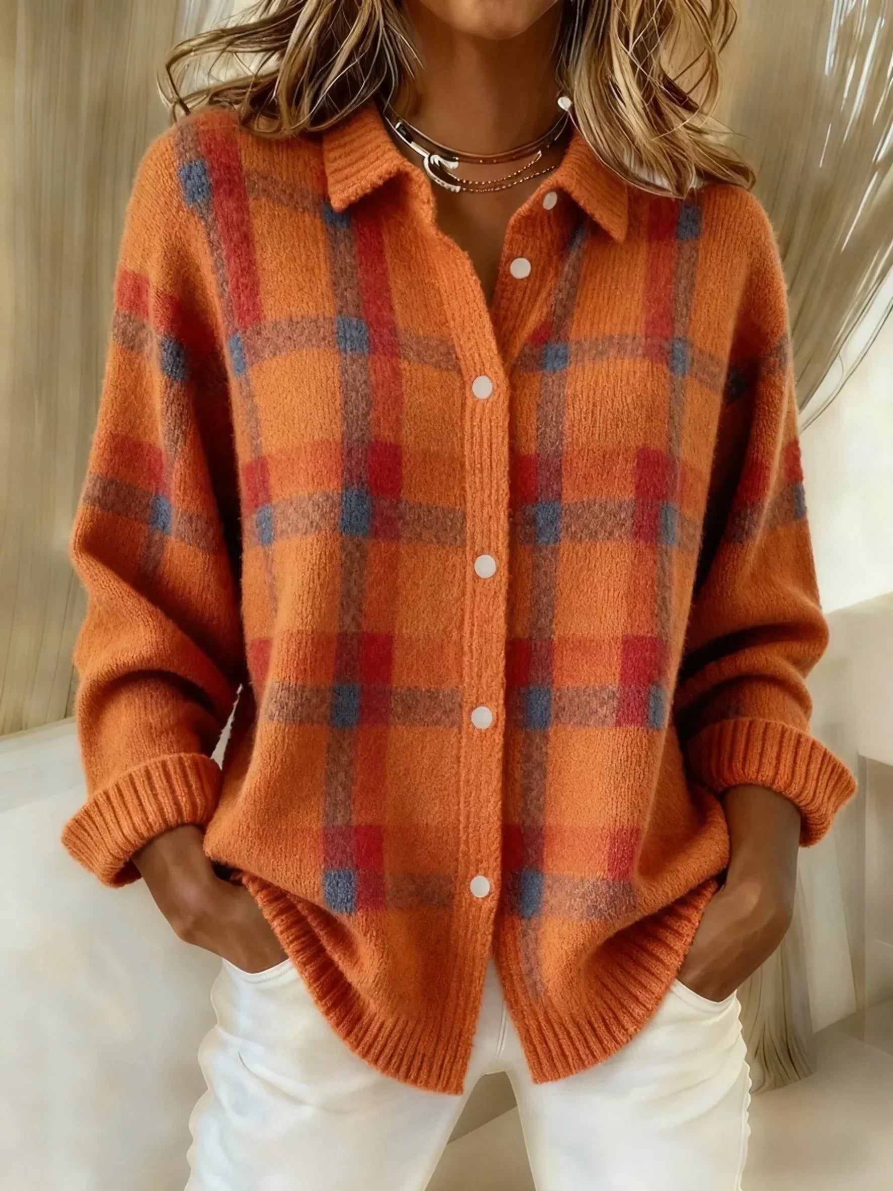 Victoria™ Retro Plaid Sweater