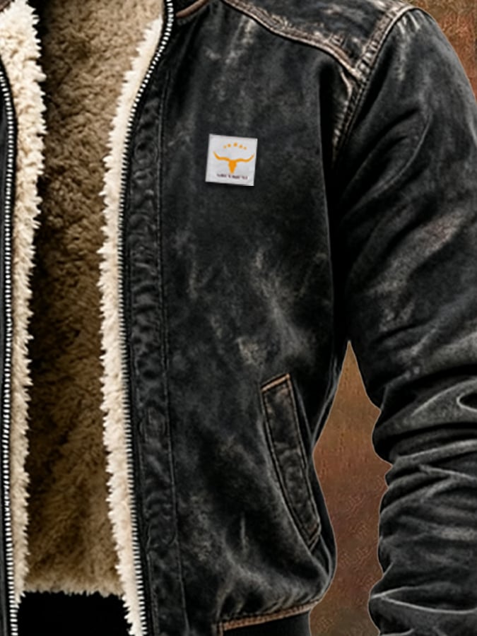 Riccardo™ Thermal Leather-Effect Jacket