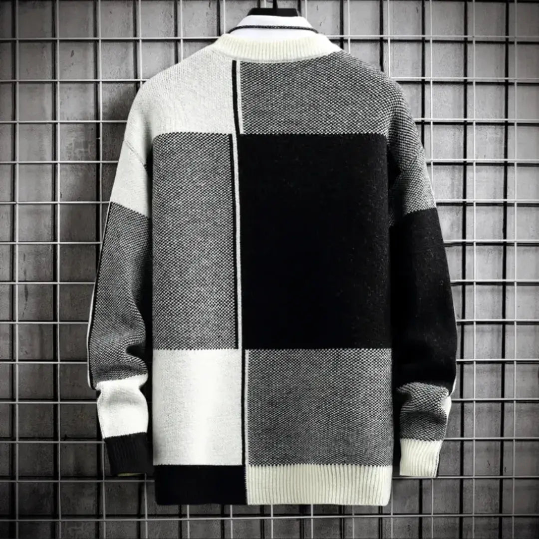 Ronald | Geometric Knit Sweater