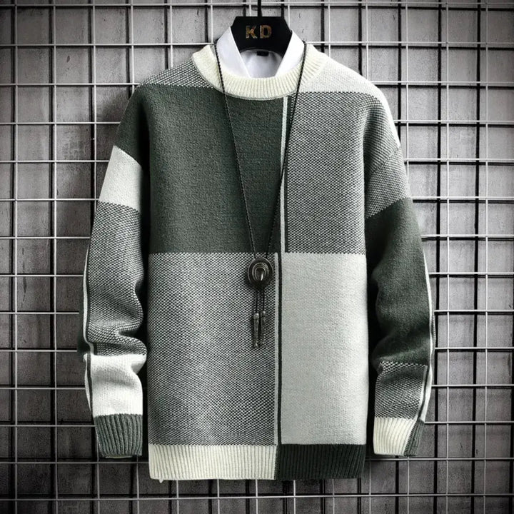 Ronald | Geometric Knit Sweater