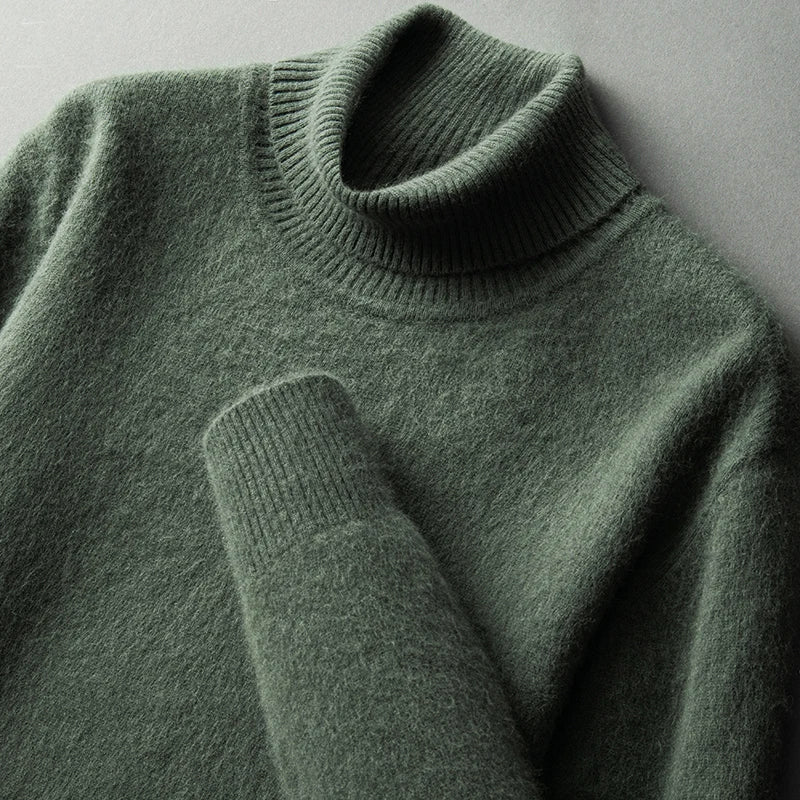 CloudSoft Warm Turtleneck Knit Sweater