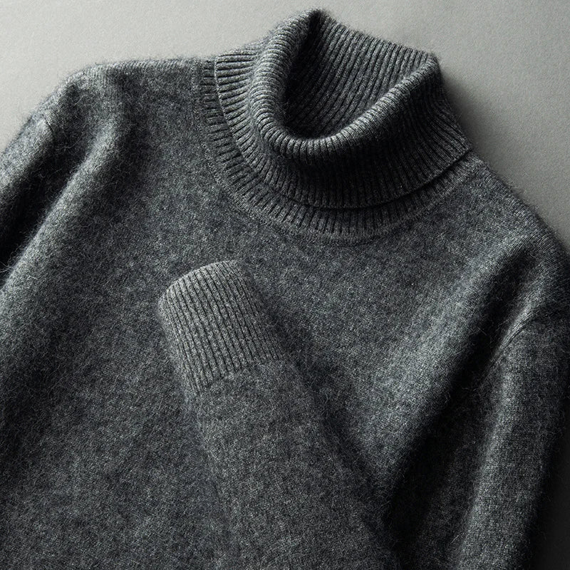 CloudSoft Warm Turtleneck Knit Sweater