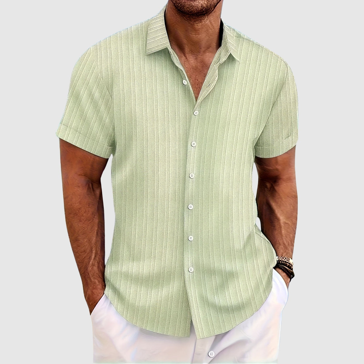 Marcus | North™ Striped Short Sleeve Shirt