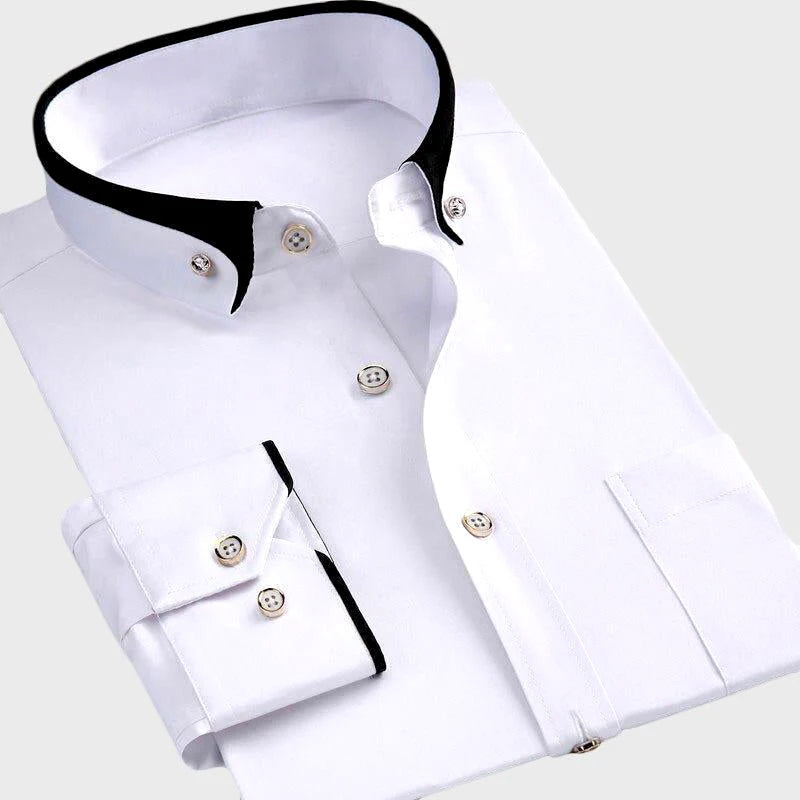 Sebastian | North™ Contrast Trim Dress Shirt