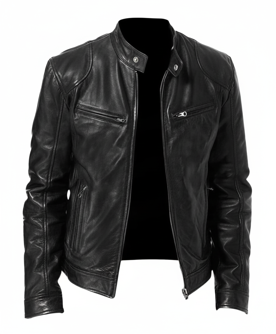 Derek | Sleek Leather Jacket