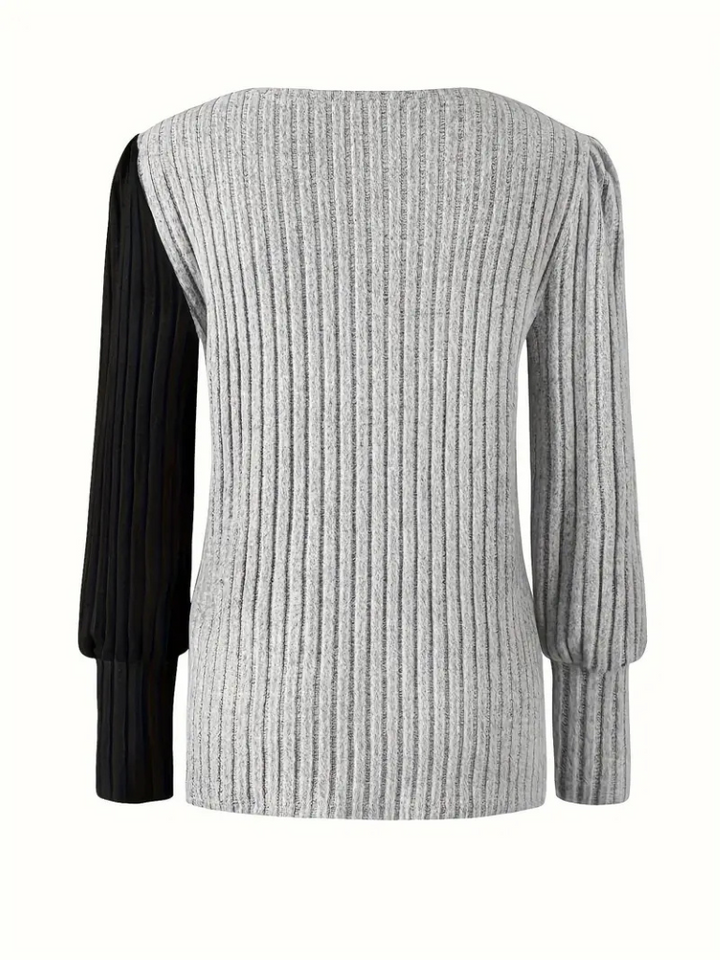 Rhea Color Block Knit Top