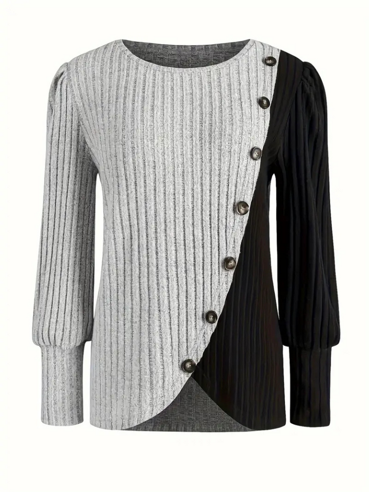 Rhea Color Block Knit Top