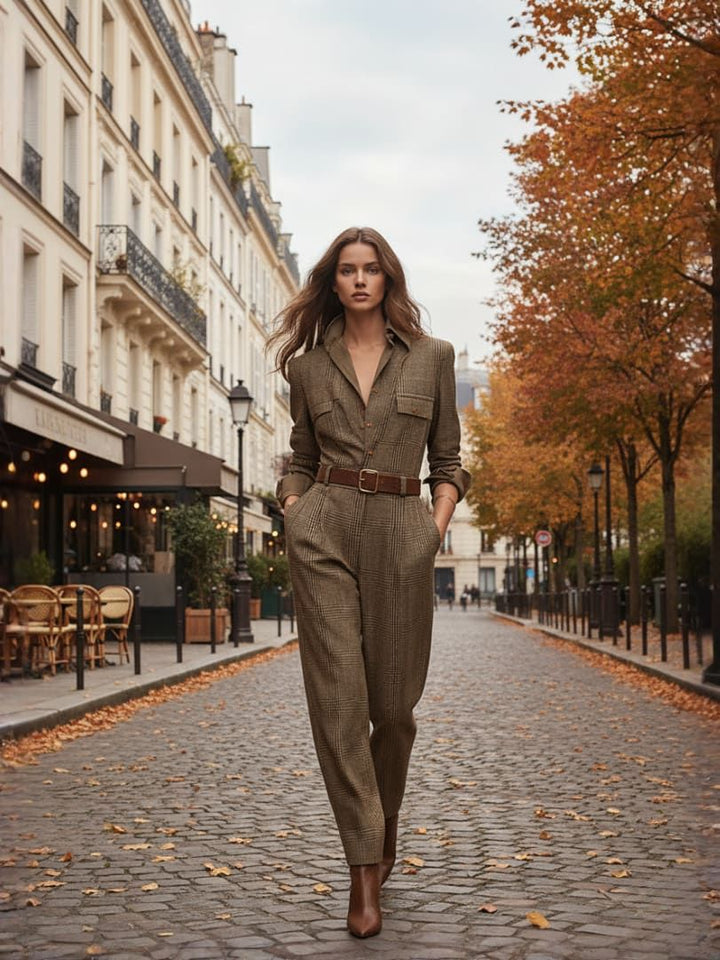 Laura Plaid Jumpsuit