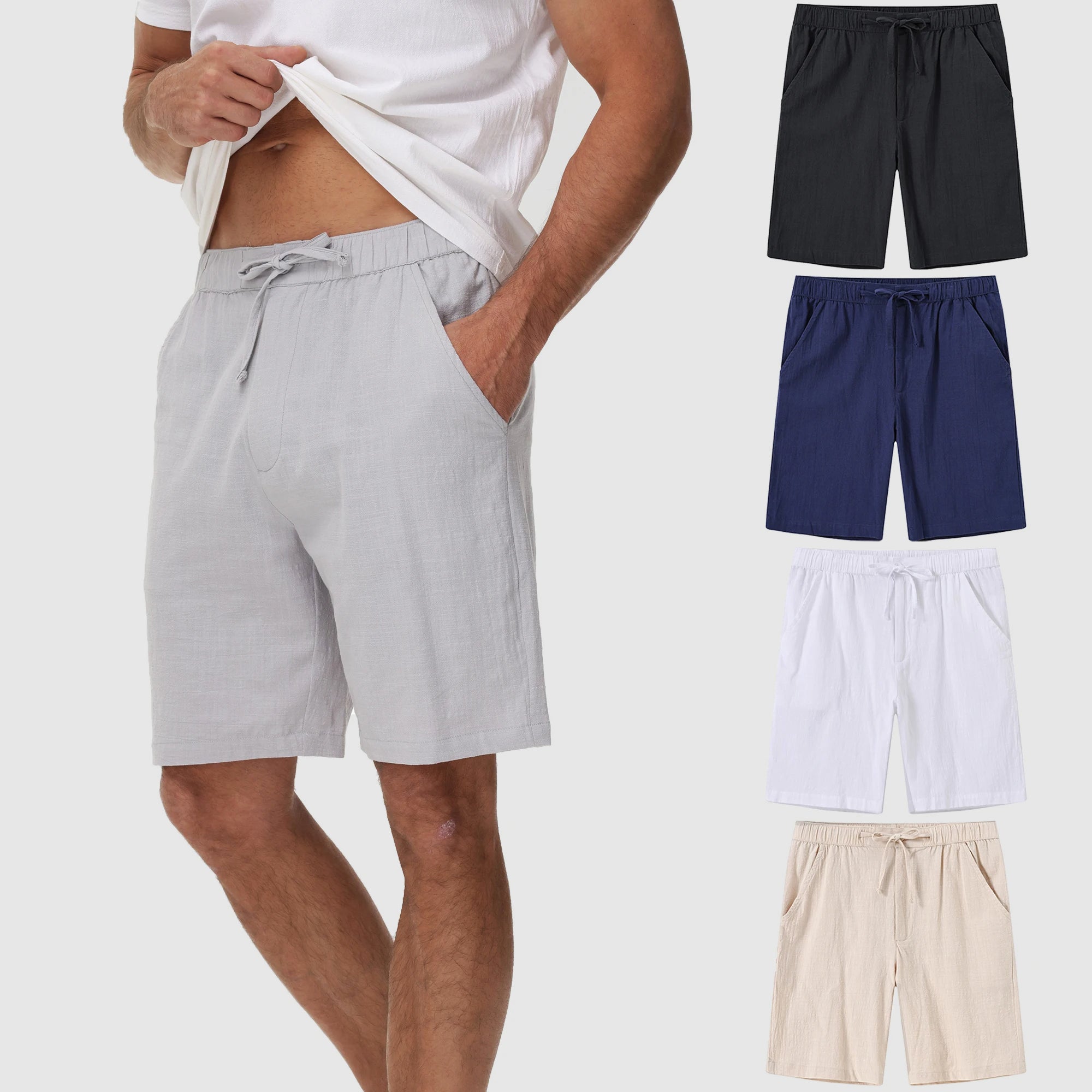 Lorenzo Vitali Cabana Linen Shorts