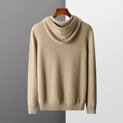 Merino Wool Hoodie for Men with Drawstrings