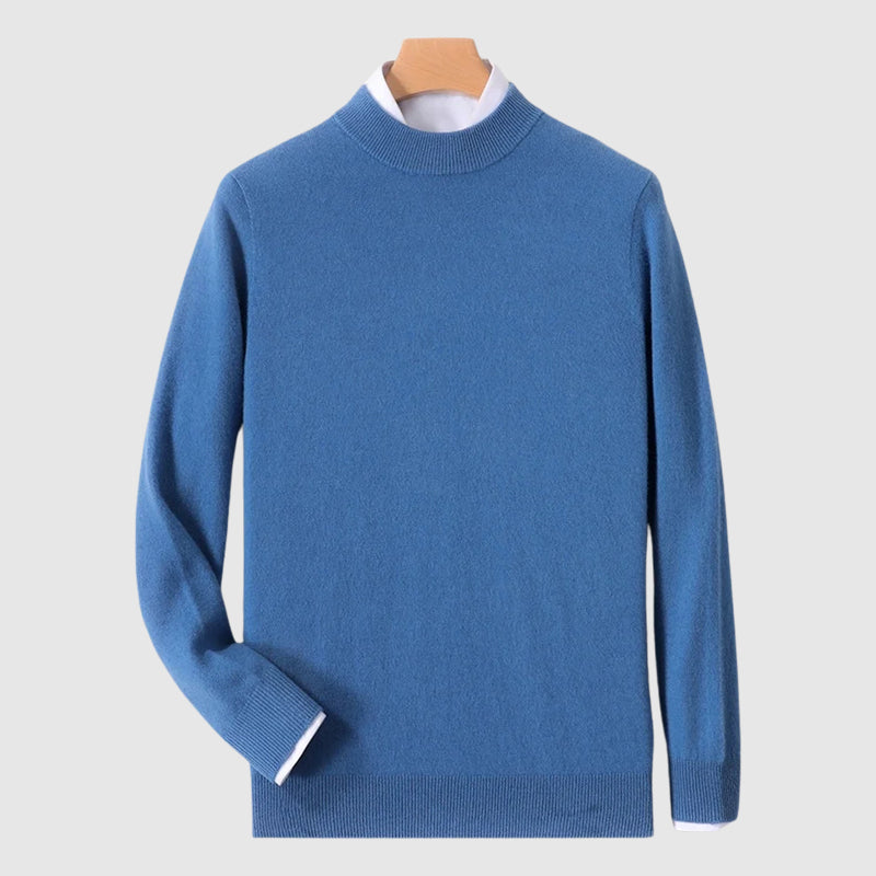 Modern Minimalist Crewneck Woolen Sweater