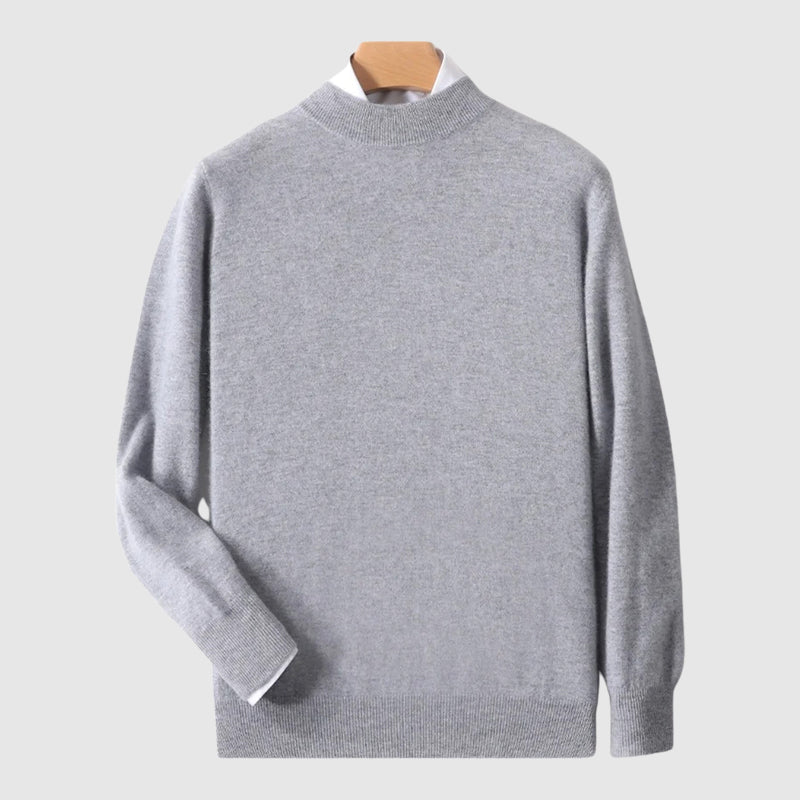 Modern Minimalist Crewneck Woolen Sweater
