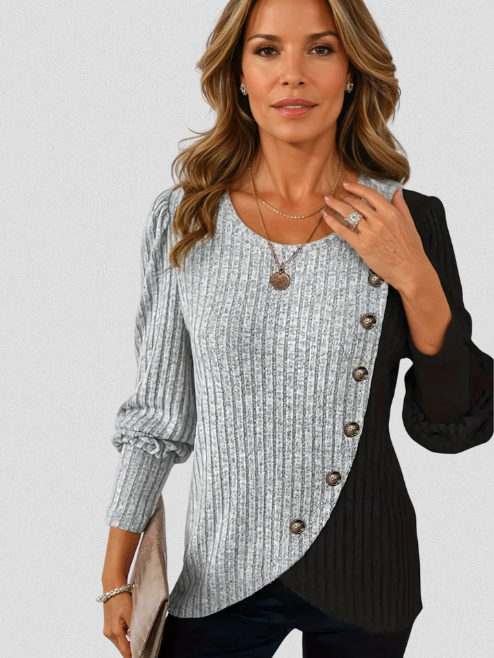 Rhea Color Block Knit Top