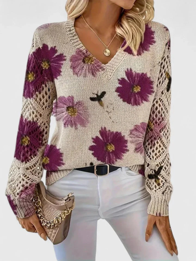 Elara Bloom Sweater