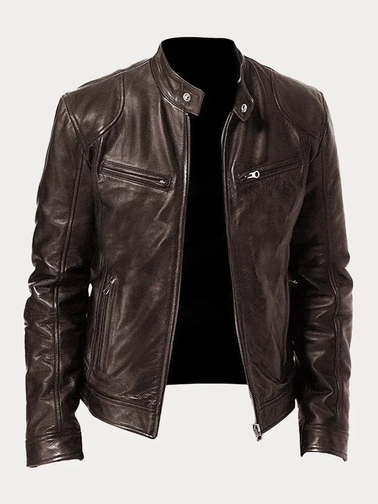 Derek | Sleek Leather Jacket