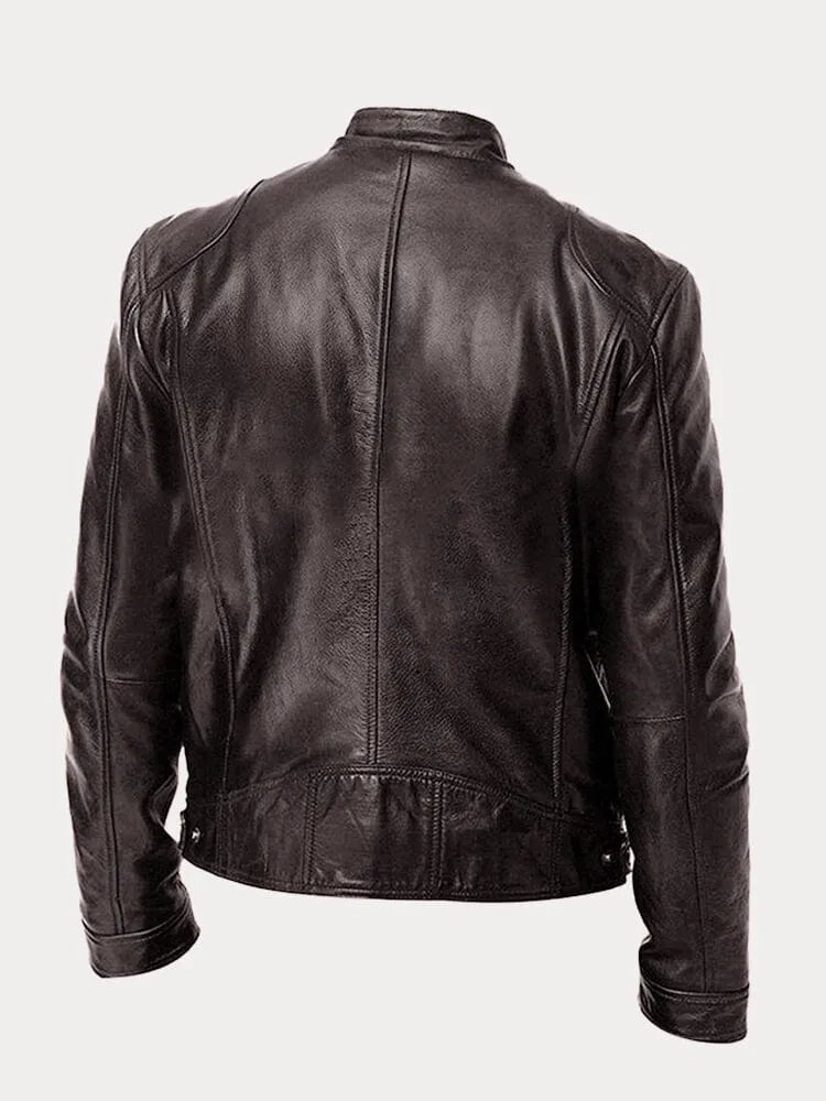 Derek | Sleek Leather Jacket