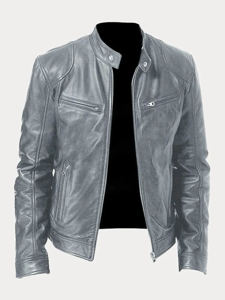 Derek | Sleek Leather Jacket