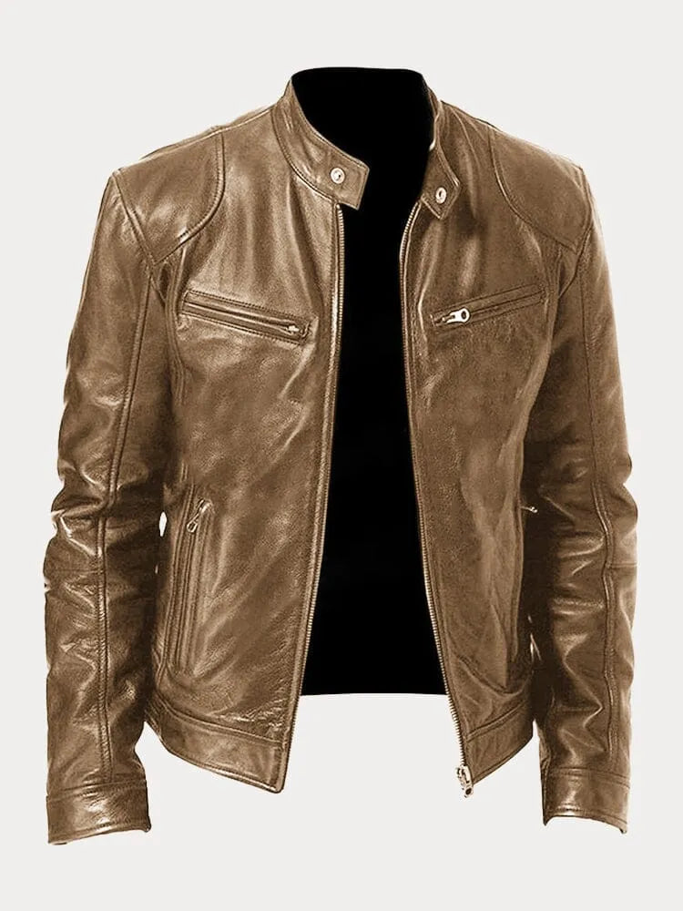 Derek | Sleek Leather Jacket