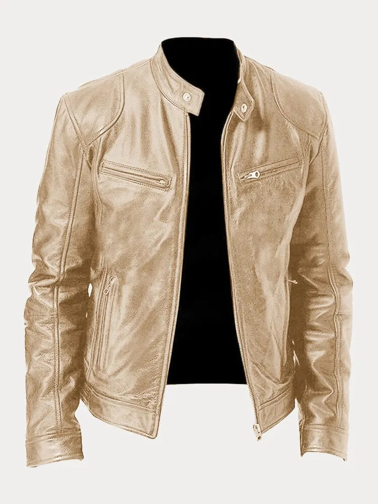 Derek | Sleek Leather Jacket
