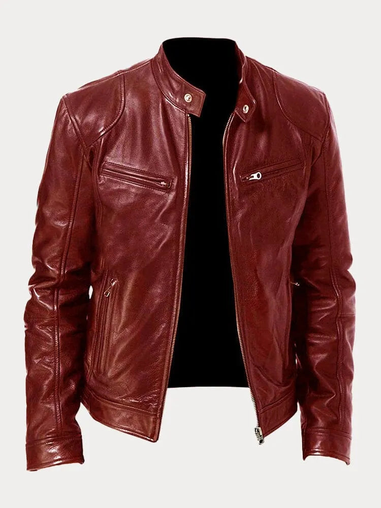 Derek | Sleek Leather Jacket