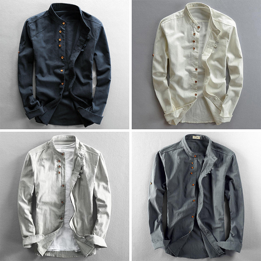 Leon | North™ Mandarin Collar Shirt