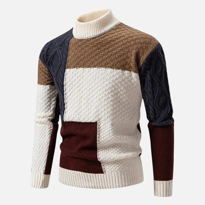 Walter | Textured Patchwork Sweater