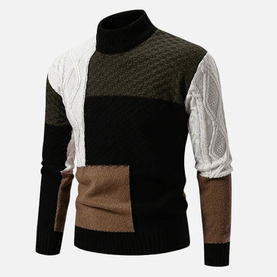 Walter | Textured Patchwork Sweater
