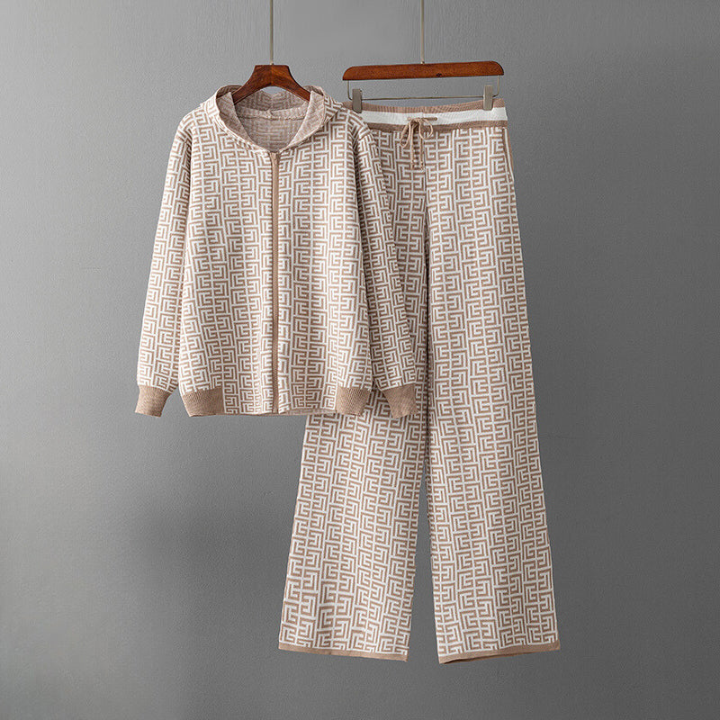 Nora | North™ Patterned Knit Hoodie Set