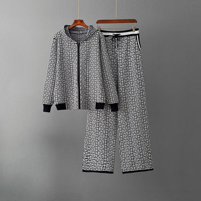Nora | North™ Patterned Knit Hoodie Set