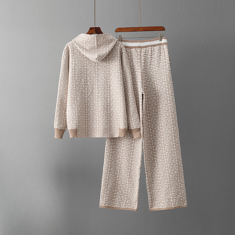 Nora | North™ Patterned Knit Hoodie Set