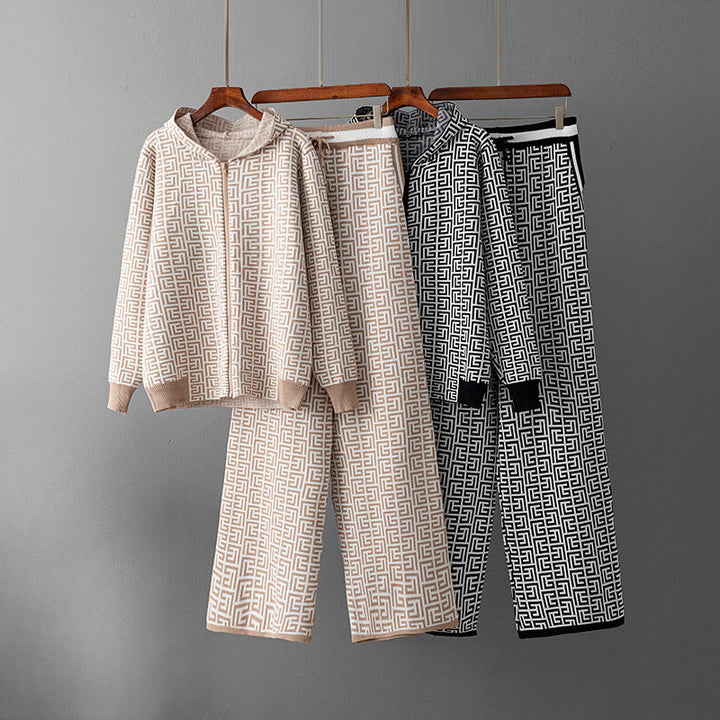 Nora | North™ Patterned Knit Hoodie Set