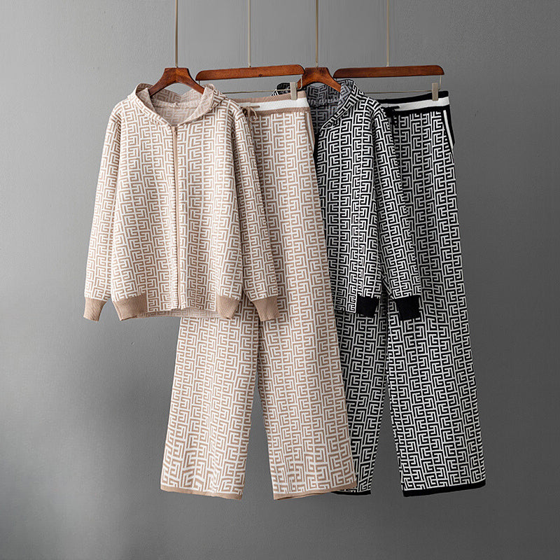 Nora | North™ Patterned Knit Hoodie Set