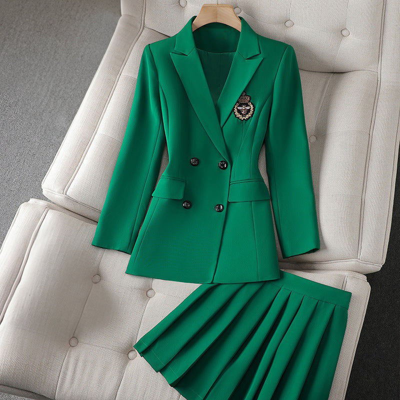 Veronica | North™ Crest Blazer Skirt Set
