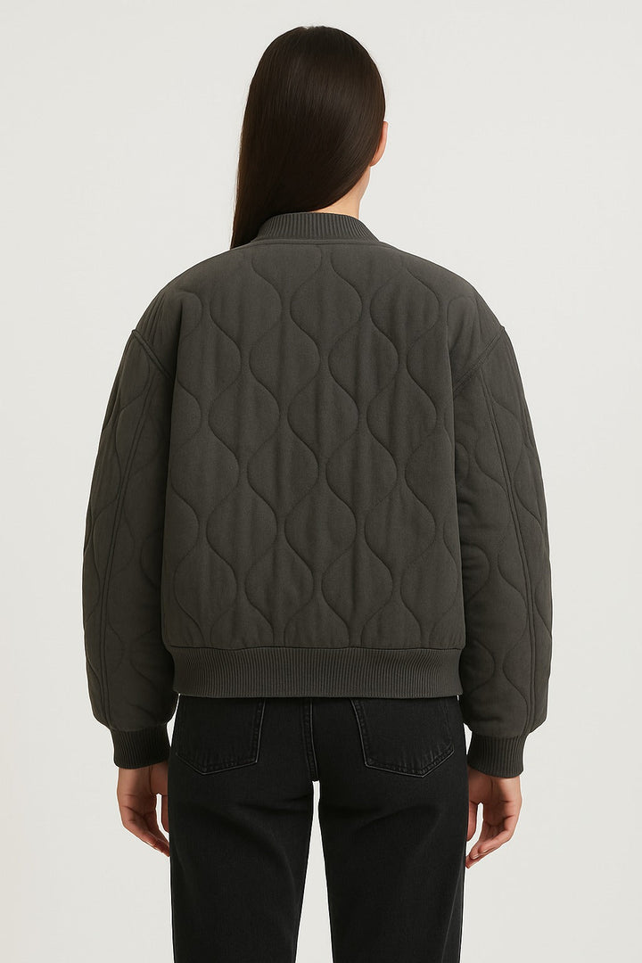 Oversized Women’s Bomber Jacket – Transitional Zip-Up Jacket