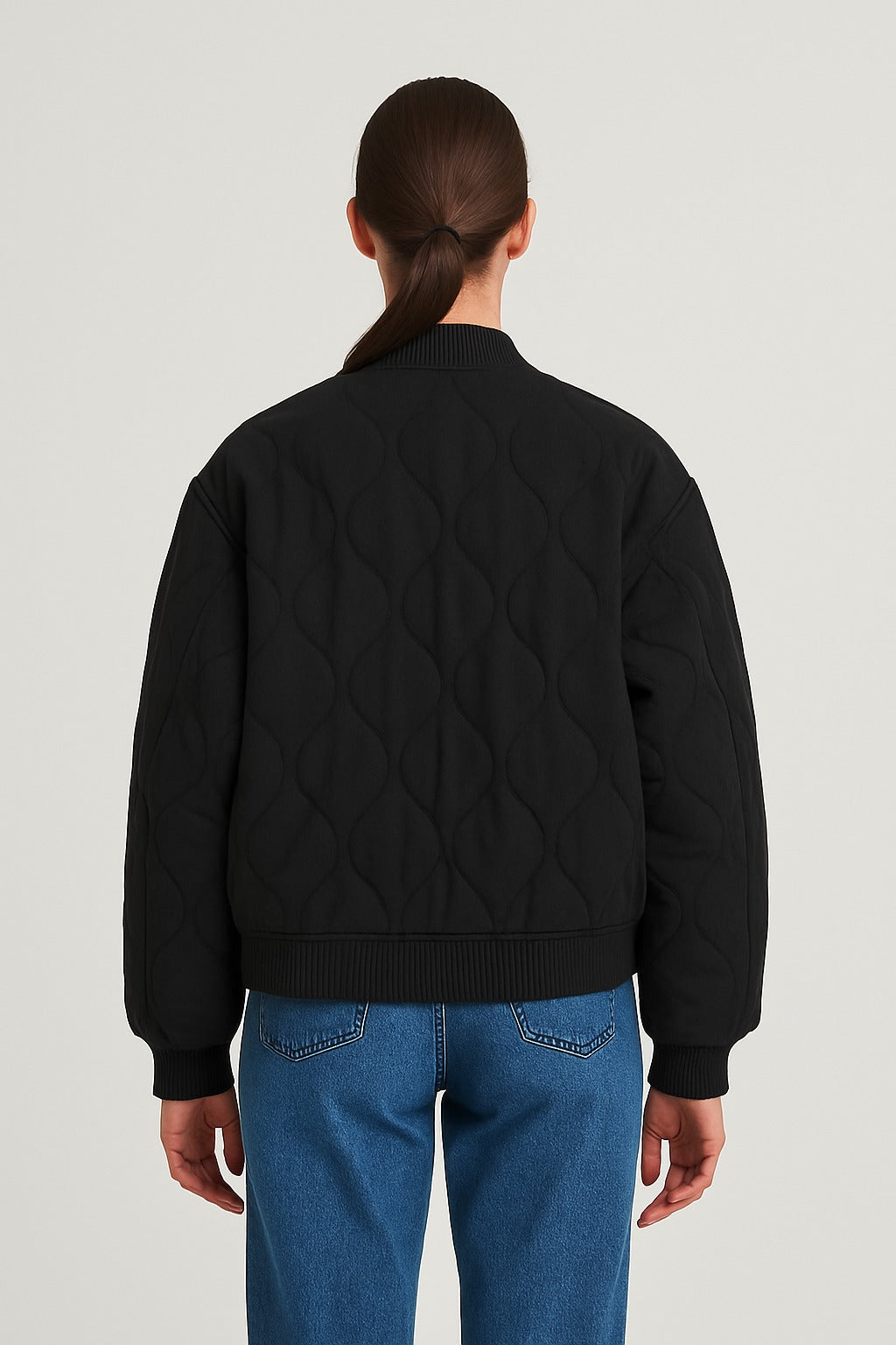 Oversized Women’s Bomber Jacket – Transitional Zip-Up Jacket